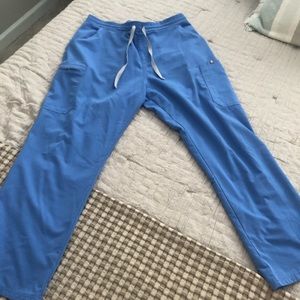 FIGS Cecil blue YOLA SKINNY scrub pants. Size Petite. Excellent condition $35.00